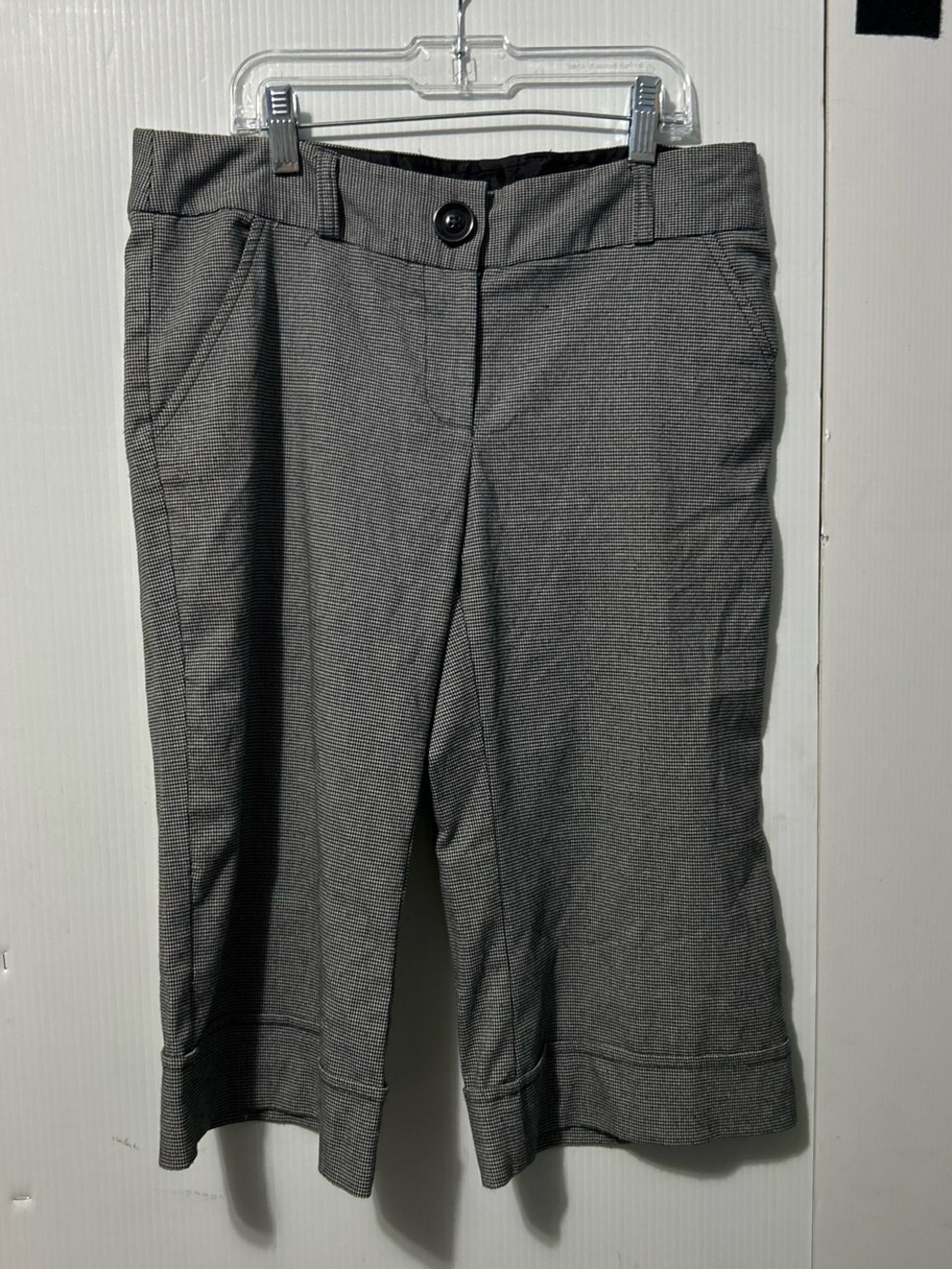 Gray Cropped Dress Pants